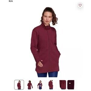 Adidas Women’s Crimson x Zoe Saldana Primegreen Yoga Track Jacket XL Athletic